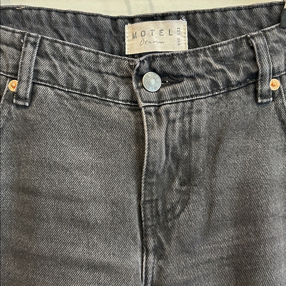 Motel Denim Wide Leg Jeans - Picture 7 of 12